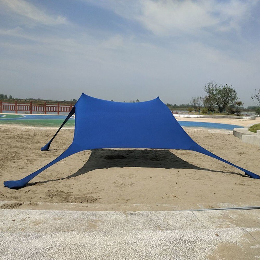 Cheap Goat Tents Family Portable Sunshade Beach Sun Shade Tent Windproof Tent  UV Protection Shelter  For Camping Outdoor Activities   